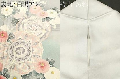 平和屋着物■訪問着　鏡裏花鳥文　暈し染め　正絹　逸品　CABJ3269ev