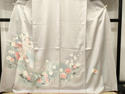 平和屋着物■訪問着　鏡裏花鳥文　暈し染め　正絹　逸品　CABJ3269ev