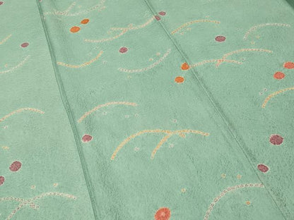 平和屋着物■上質な小紋　絞り　露芝文　正絹　逸品　CABJ3271ev