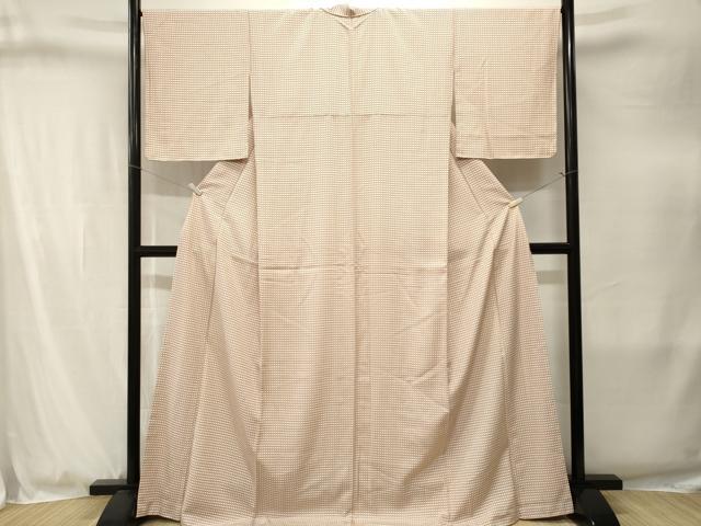 平和屋着物■上質な小紋　亀甲重ね文　正絹　逸品　CABJ3277ev