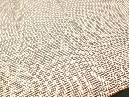 平和屋着物■上質な小紋　亀甲重ね文　正絹　逸品　CABJ3277ev