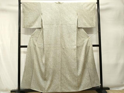 平和屋着物■大変加工の良い総絞り小紋　正絹　逸品　CABJ3279ev