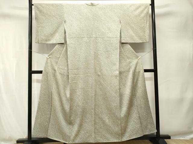 平和屋着物■大変加工の良い総絞り小紋　正絹　逸品　CABJ3279ev