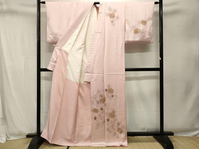 平和屋着物■訪問着　糸巻き枝菊文　暈し染め　正絹　逸品　CABJ3280ev