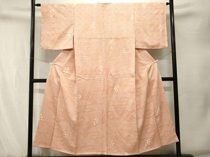 平和屋着物■上質な小紋　総絞り　遠山樹林文　正絹　逸品　CABJ3283ev