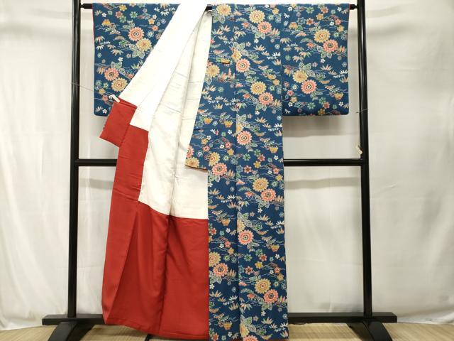 平和屋着物■上質な小紋　型染め　松竹梅御所解文　正絹　逸品　CABJ3292ev