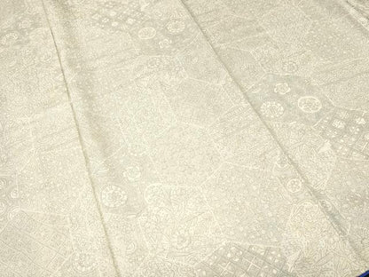 平和屋着物■上質な小紋　作家物　切嵌吉祥花文　正絹　逸品　CABJ3294ev