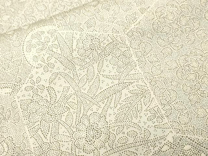 平和屋着物■上質な小紋　作家物　切嵌吉祥花文　正絹　逸品　CABJ3294ev