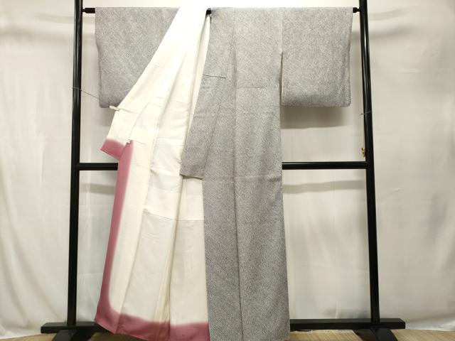 平和屋着物■大変加工の良い総絞り小紋　正絹　逸品　CABJ3297ev