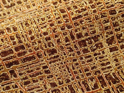 平和屋着物■上質な小紋　幾何学文　正絹　逸品　CABJ3298ev