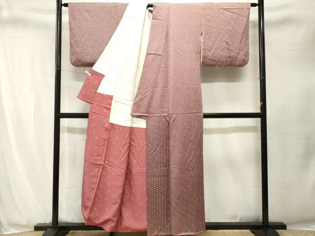平和屋着物■上質な小紋　総絞り　正絹　逸品　CABJ3299ev
