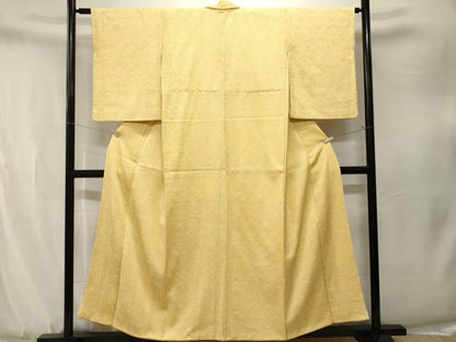 平和屋着物■大変加工の良い総絞り小紋　正絹　逸品　CABJ3306ev