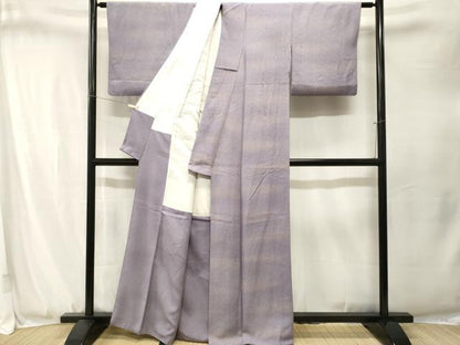 平和屋着物■上質な小紋　霞文　正絹　逸品　CABJ3307ev