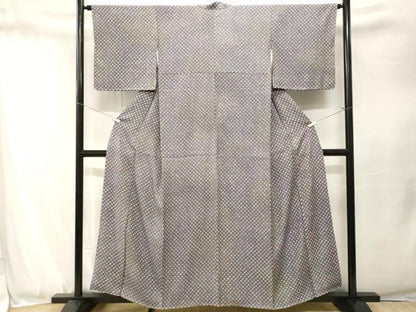 平和屋着物■上質な小紋　総絞り　霞鹿の子文　暈し染め　正絹　逸品　CABJ3308ev
