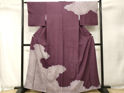 平和屋着物■訪問着　総絞り　道長文　正絹　逸品　CABJ3313ev