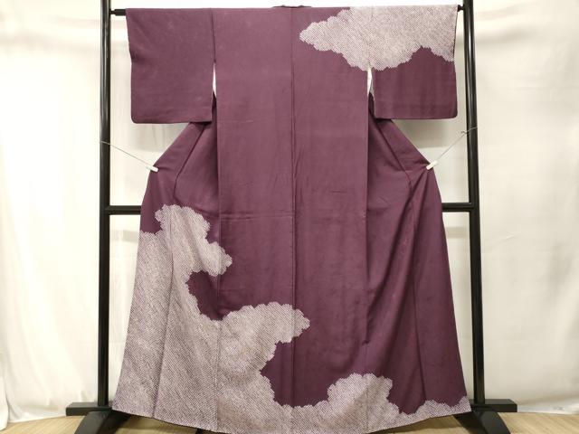 平和屋着物■訪問着　総絞り　道長文　正絹　逸品　CABJ3313ev