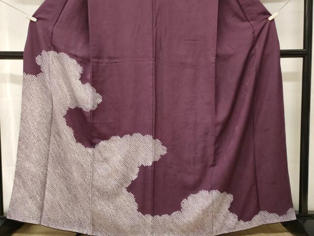 平和屋着物■訪問着　総絞り　道長文　正絹　逸品　CABJ3313ev