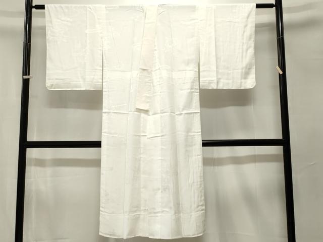 平和屋着物■長襦袢　無双仕立て　貝桶草花地紋　白色　洗える着物　CABJ3319ev