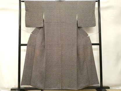 平和屋着物■上質な小紋　舞蝶文　正絹　逸品　CABJ3330ev