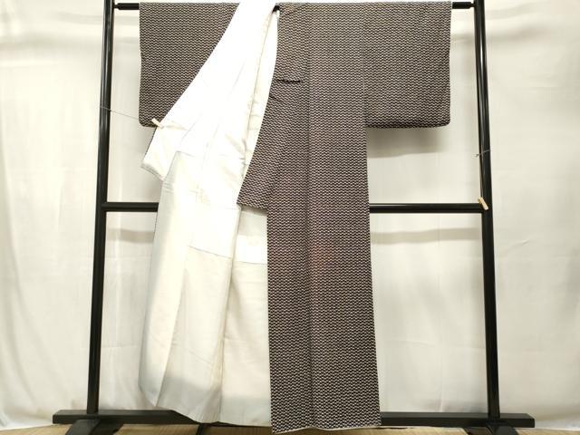 平和屋着物■上質な小紋　舞蝶文　正絹　逸品　CABJ3330ev