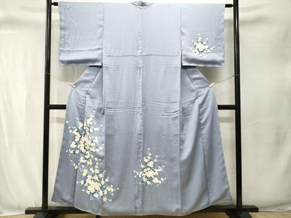 平和屋着物■訪問着　枝花文　正絹　逸品　CABJ3346ev
