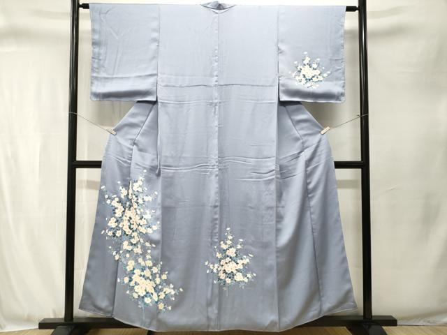 平和屋着物■訪問着　枝花文　正絹　逸品　CABJ3346ev