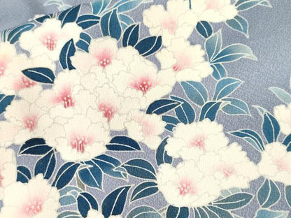 平和屋着物■訪問着　枝花文　正絹　逸品　CABJ3346ev