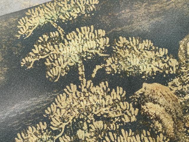 平和屋着物■訪問着　樹林文　暈し染め　金彩　正絹　逸品　CABJ3348ev