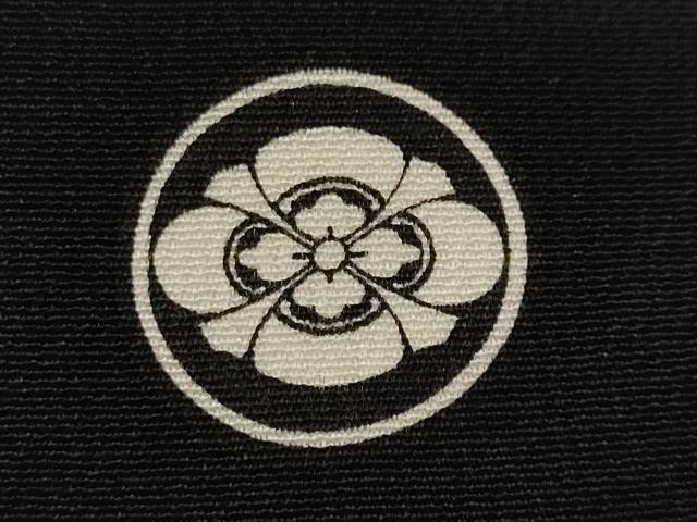 平和屋着物■豪華黒留袖　駒刺繍　扇面双鶴菱文　正絹　逸品　CABJ3355ev