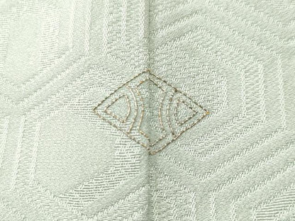 平和屋着物■訪問着　総刺繍　亀甲花繋ぎ文　正絹　逸品　CABJ3362ev