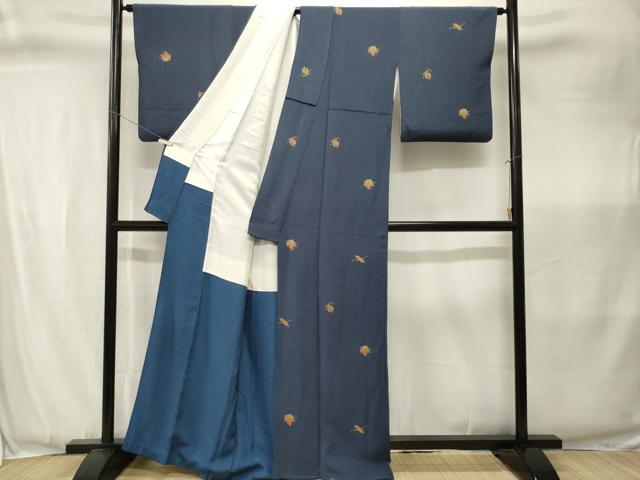 平和屋着物■上質な小紋　舞蝶文　宝尽し文　正絹　逸品　CABJ3371ev