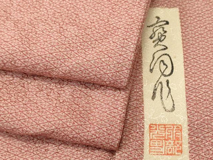 平和屋着物■江戸小紋　作家物　花菱文　正絹　逸品　CABJ3375ev