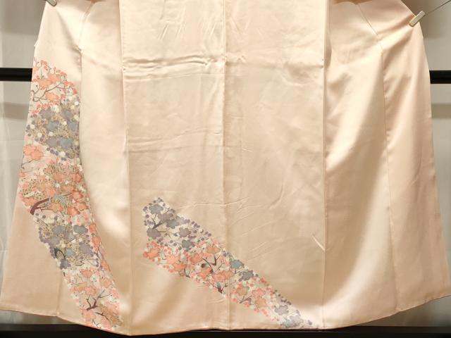 平和屋着物■訪問着　刺繍　枝梅文　金彩　正絹　逸品　CABJ3377ev