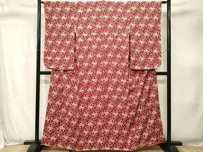 平和屋着物■小振袖　舞桜文　正絹　逸品　CABJ3381ev