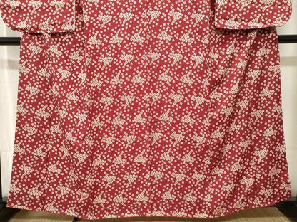 平和屋着物■小振袖　舞桜文　正絹　逸品　CABJ3381ev