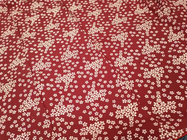 平和屋着物■小振袖　舞桜文　正絹　逸品　CABJ3381ev