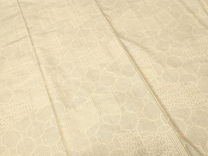 平和屋着物■上質な紬　幾何学文　　正絹　逸品　CABJ3382ev