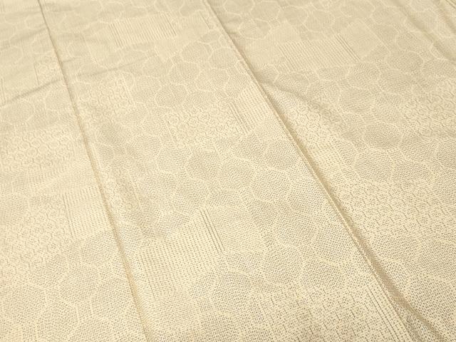平和屋着物■上質な紬　幾何学文　　正絹　逸品　CABJ3382ev
