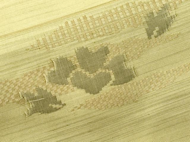 平和屋着物■上質な紬　草花文　正絹　逸品　CABJ3396ev