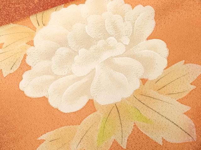 平和屋着物■訪問着　草花文　暈し染め　正絹　逸品　CABJ3408ev