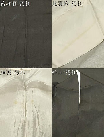 平和屋着物■豪華黒留袖　駒刺繍　熨斗吉祥花唐草文　金彩　正絹　逸品　CABJ3409ev