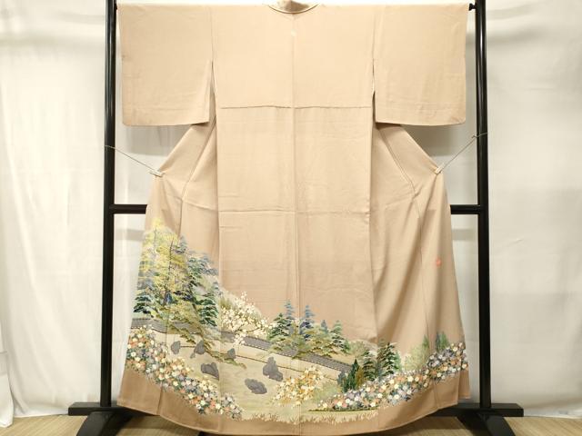 平和屋着物■豪華色留袖　作家物　風景文　暈し染め　正絹　逸品　CABJ3411ev