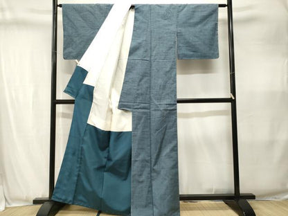 平和屋着物■上質な紬　霞文　正絹　逸品　CABJ3420ev