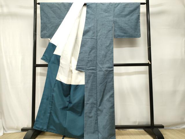 平和屋着物■上質な紬　霞文　正絹　逸品　CABJ3420ev