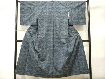 平和屋着物■上質な紬　蜀江花文　正絹　逸品　CABJ3423ev