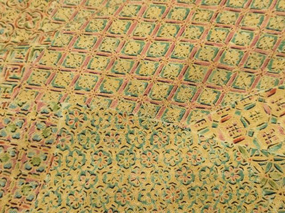 平和屋着物■訪問着　更紗切嵌吉祥花文　正絹　逸品　CABJ3426ev