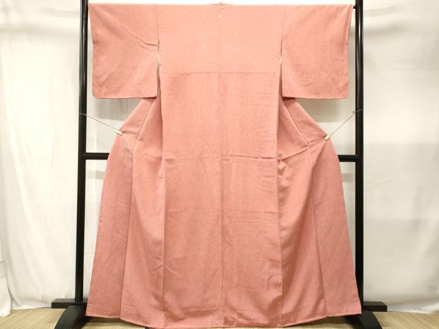 平和屋着物■江戸小紋　縦縞　よろけ縞　正絹　逸品　CABJ3434ev