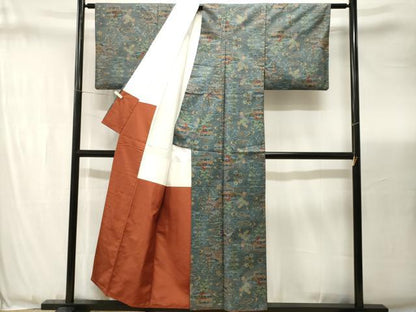 平和屋着物■本場大島紬　7マルキ　御所解文　正絹　逸品　CABJ3441ev