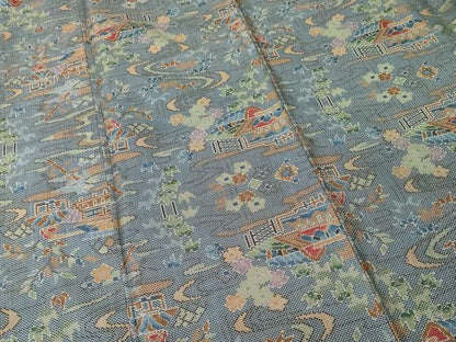 平和屋着物■本場大島紬　7マルキ　御所解文　正絹　逸品　CABJ3441ev