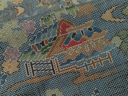 平和屋着物■本場大島紬　7マルキ　御所解文　正絹　逸品　CABJ3441ev
